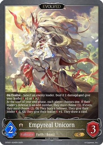 [GFD01-024EN](G) Empyreal Unicorn (Evolved)