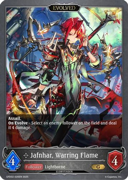 [GFD02-026EN](G) Jafnhar, Warring Flame (Evolved)