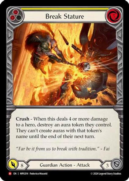 [FAB17 1st][MPG-014](M) Break Stature (Rainbow Foil)