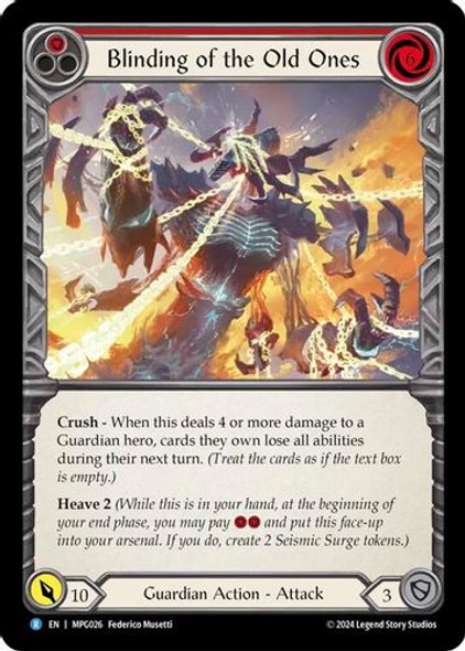 [FAB17 1st][MPG-026](R) Blinding of the Old Ones (Extended Art) (Rainbow Foil)