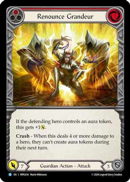 [FAB17 1st][MPG-034](R) Renounce Grandeur (Rainbow Foil)
