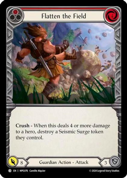 [FAB17 1st][MPG-076](C) Flatten the Field (Red)