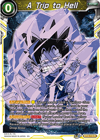 BT14-118R A Trip to Hell (Prerelease Stamped)