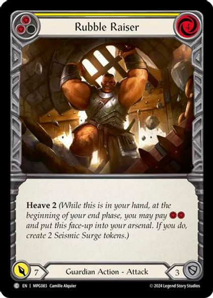 [FAB17 1st][MPG-083](C) Rubble Raiser (Yellow) (Rainbow Foil)
