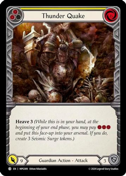 [FAB17 1st][MPG-089](C) Thunder Quake (Yellow)
