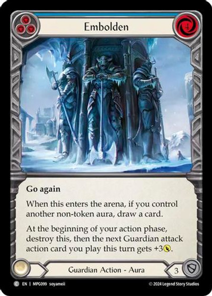 [FAB17 1st][MPG-099](C) Embolden (Blue)