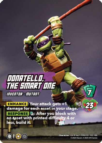 [TMNT01-193/186](CH-R-ALT) Donatello, the Smart One (Alternate Art) (Foil)
