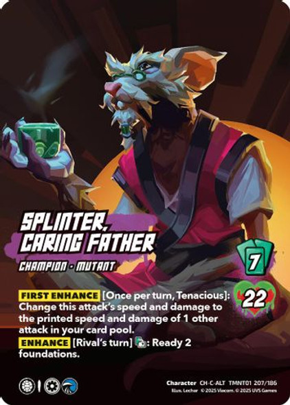[TMNT01-207/186](CH-C-ALT) Splinter, Caring Father (Alternate Art) (Foil)