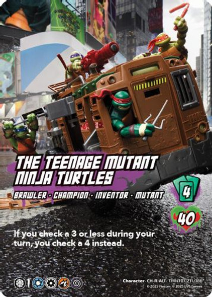 [TMNT01-211/186](CH-R-ALT) The Teenage Mutant Ninja Turtles (Alternate Art) (Foil)