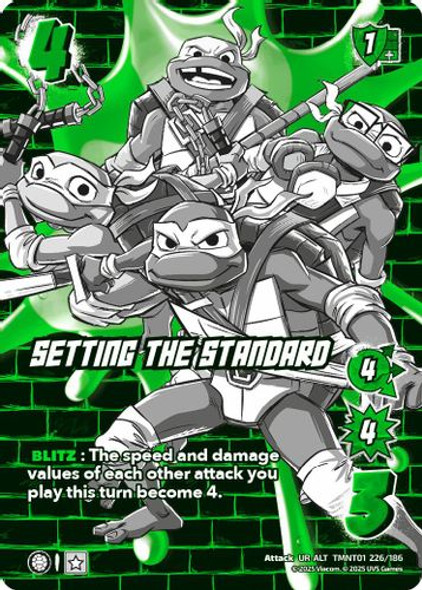 [TMNT01-226/186](UR-ALT) Setting the Standard (Alternate Art) (Foil)