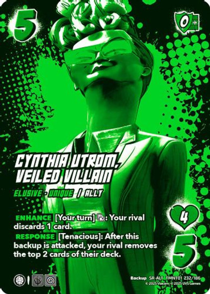 [TMNT01-232/186](SR-ALT) Cynthia Utrom, Veiled Villain (Alternate Art) (Foil)