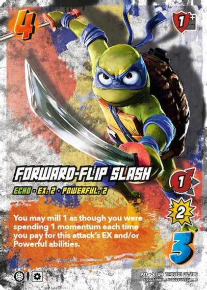 [TMNT01-036/186](UR) Forward-Flip Slash (Foil)
