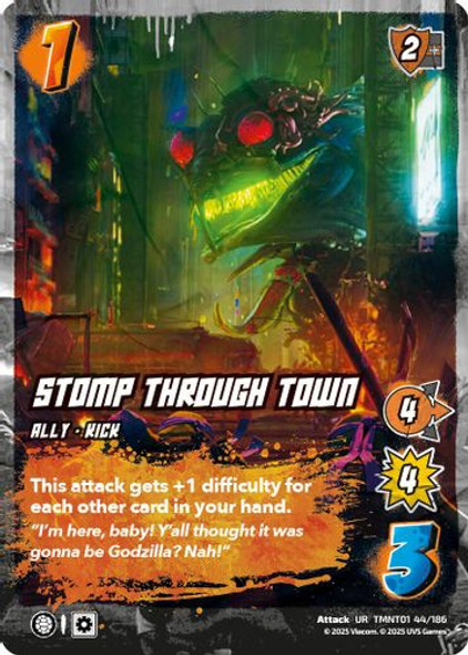 [TMNT01-044/186](UR) Stomp Through Town (Foil)