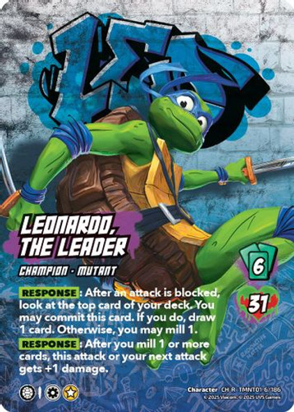[TMNT01-006/186](CH-R) Leonardo, the Leader