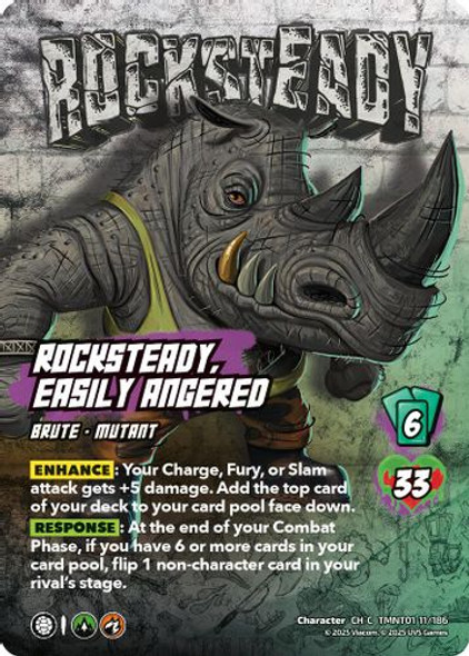 [TMNT01-011/186](CH-C) Rocksteady, Easily Angered