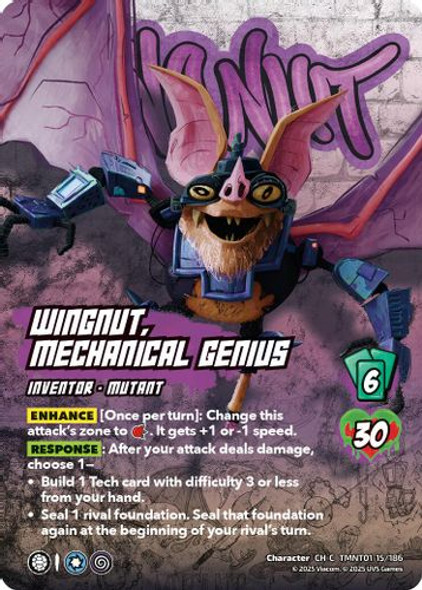 [TMNT01-015/186](CH-C) Wingnut, Mechanical Genius