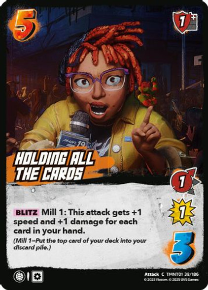 [TMNT01-039/186](C) Holding all the Cards