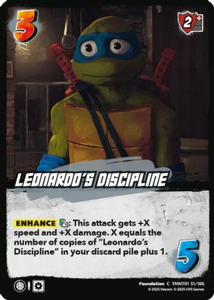 [TMNT01-051/186](C) Leonardo's Discipline