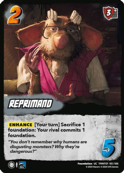 [TMNT01-181/186](UC) Reprimand