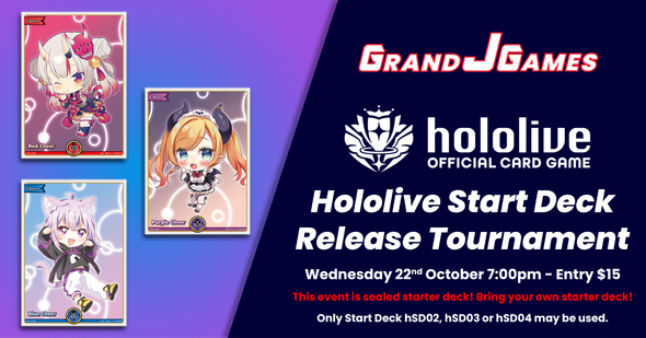 Hololive: Start Deck Release Tournament (7:00pm Wednesday 22nd Oct)