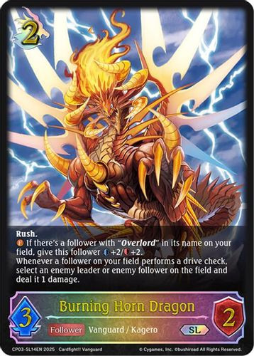 [CP03-SL14EN](SL) Burning Horn Dragon (Super Legendary)