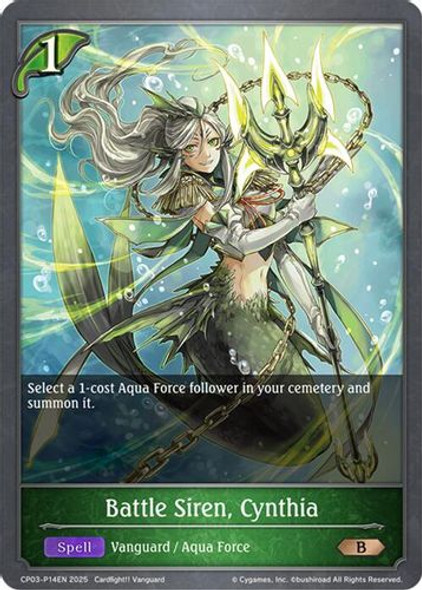 [CP03-P14EN](PB) Battle Siren, Cynthia (Premium Foil)