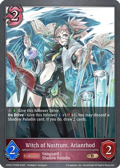 [CP03-P70EN](PB) Witch of Nostrum, Arianrhod (Premium Foil)