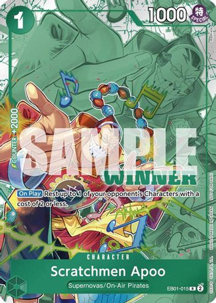 [EB01-015] Scratchmen Apoo (Tournament Pack 2025 Vol. 2 Winner) (Foil)