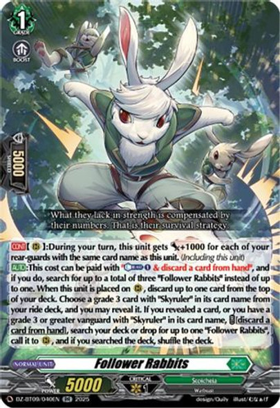[DZ-BT09/040EN](RR) Follower Rabbits