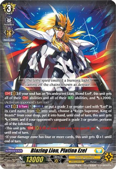[DZ-BT09/011EN](RRR) Blazing Lion, Platina Ezel