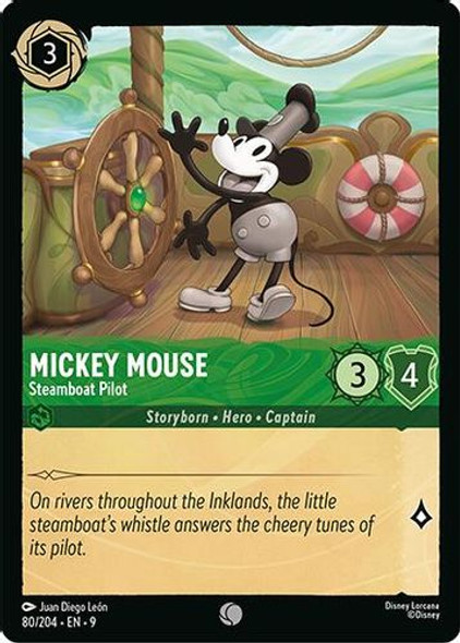 [LOR09-080/204](C) Mickey Mouse - Steamboat Pilot