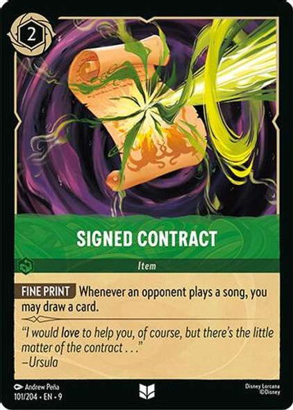 [LOR09-101/204](U) Signed Contract (Foil)