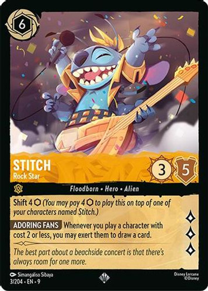 [LOR09-003/204](SR) Stitch - Rock Star (Foil)