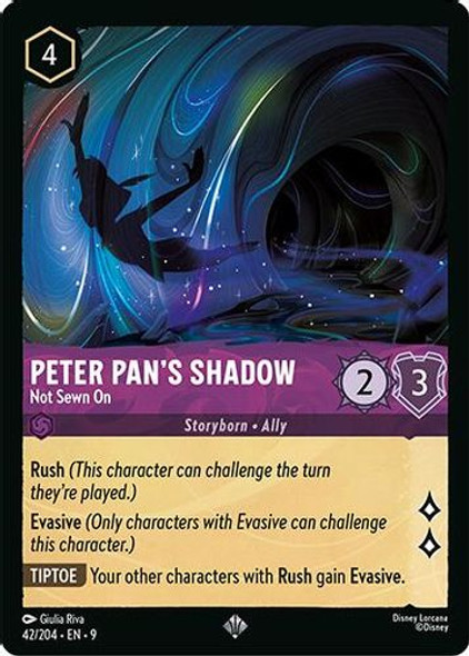 [LOR09-042/204](SR) Peter Pan's Shadow - Not Sewn On (Foil)
