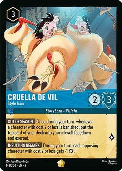 [LOR09-143/204](L) Cruella De Vil - Style Icon (Foil)