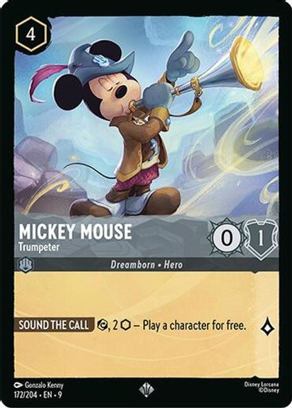 [LOR09-172/204](SR) Mickey Mouse - Trumpeter (Foil)