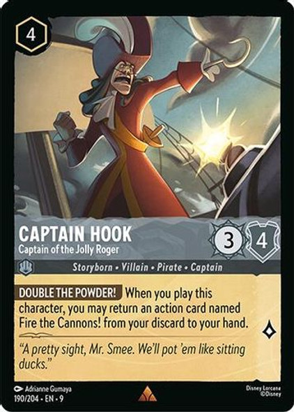[LOR09-190/204](R) Captain Hook - Captain of the Jolly Roger (Foil)