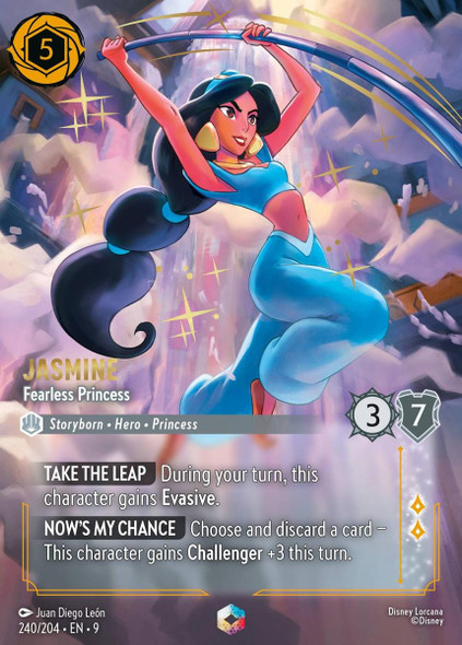 [LOR09-240/204](E) Jasmine - Fearless Princess (Enchanted) (Foil)