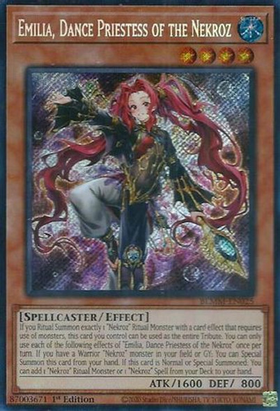 [BLMM-EN025] Emilia, Dance Priestess of the Nekroz (Secret Rare)<1st>