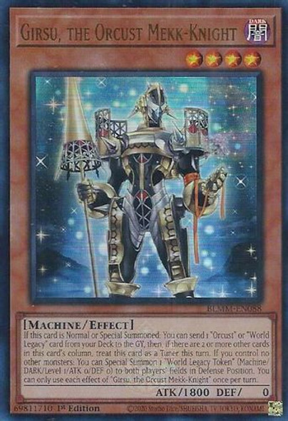 [BLMM-EN088] Girsu, the Orcust Mekk-Knight (Ultra Rare)<1st>