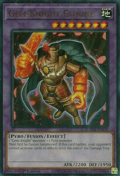 [BLMM-EN139] Gem-Knight Citrine (Ultra Rare)<1st>