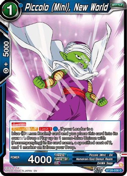 [BT28-036](C) Piccolo (Mini), New World