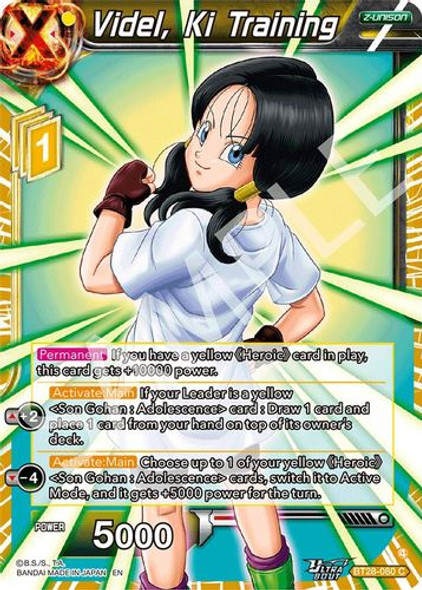 [BT28-080](C) Videl, Ki Training