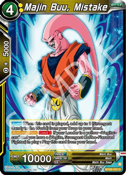 [BT28-101](C) Majin Buu, Mistake