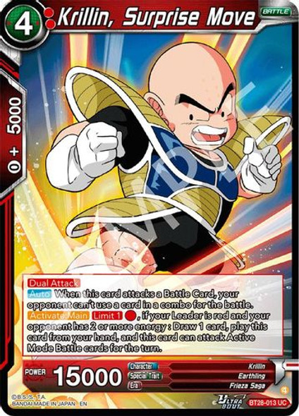 [BT28-013](UC) Krillin, Surprise Move (Foil)