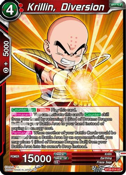 [BT28-014](UC) Krillin, Diversion (Foil)