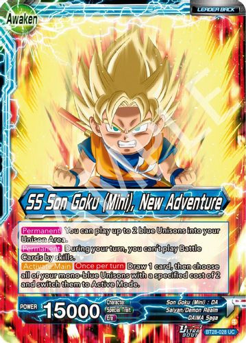 BT28-033](SR) SS3 Son Goku (Mini), New Power (Foil) - Grand J Games