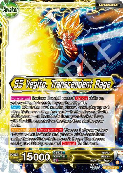 [BT28-079](UC) Vegito // SS Vegito, Transcendent Rage (Foil)