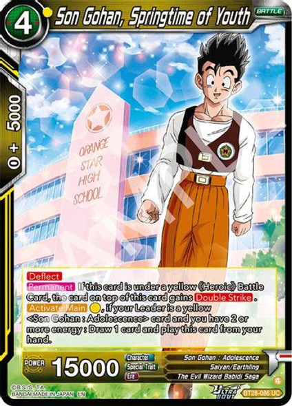 [BT28-086](UC) Son Gohan, Springtime of Youth (Foil)