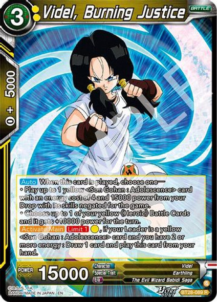 [BT28-089](R) Videl, Burning Justice (Foil)